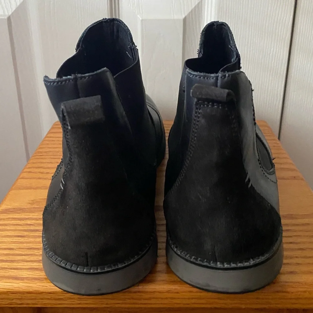 Josef Seibel Black Leather and Suede Chelsea Boots SZ 45 (11-11.5 US)